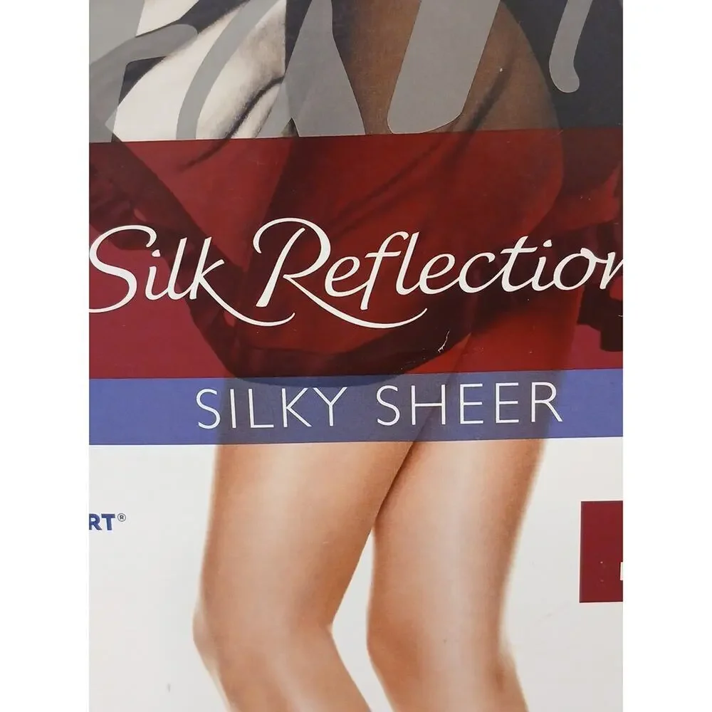 Discontinued Hanes Silky Sheer Cool Comfort WICKING Pantyhose Sz CD Little Color